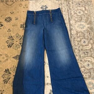 MOTHER Flare Jeans in Deep Blue